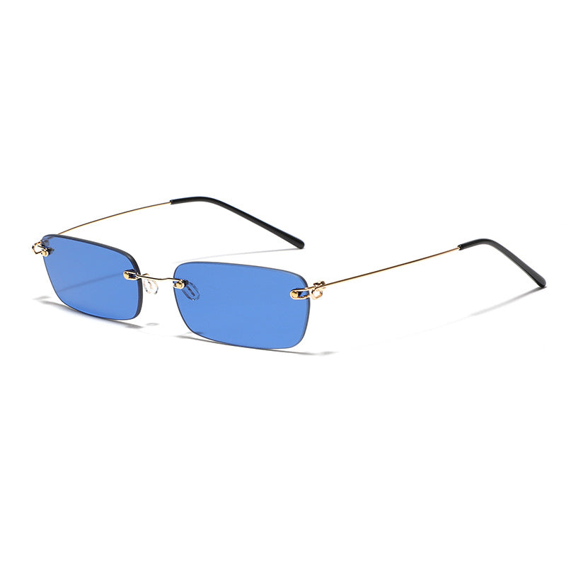 Ladies stylish rectangular sunglasses with high-quality metal frame Bowlift