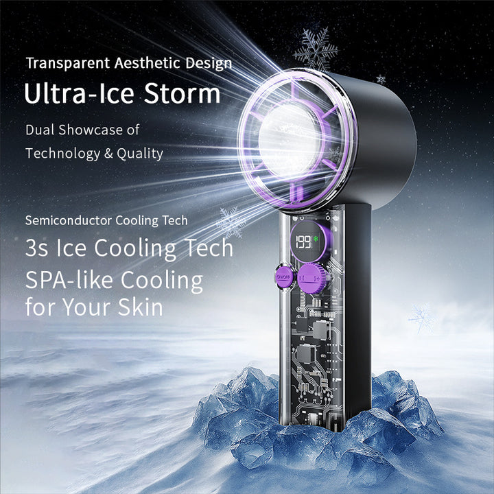 Women's portable high-tech hand fan Bowlift