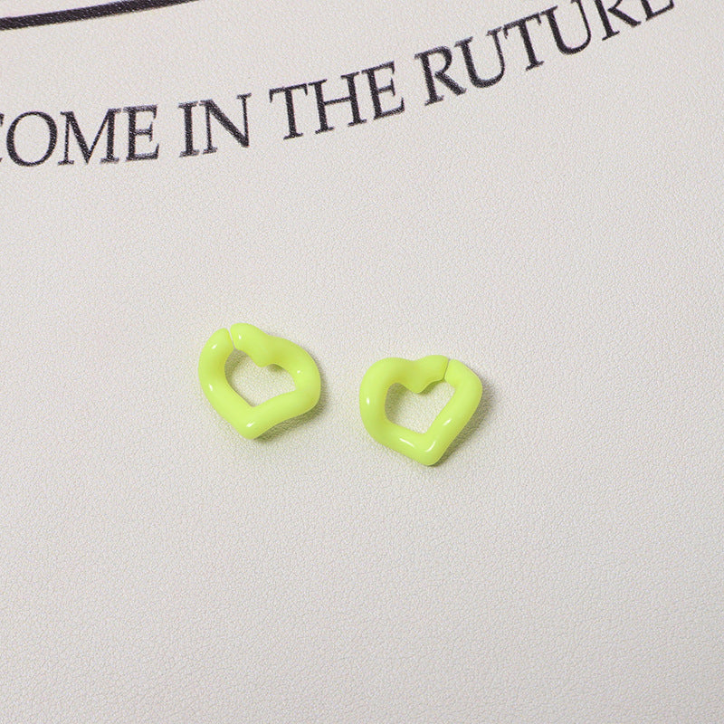 WoHeart-Shaped Decorative Earrings Bowlift