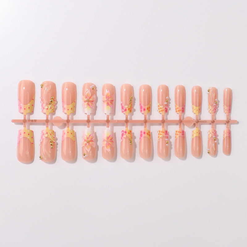 Floral Art Press-On Nail Tips Bowlift