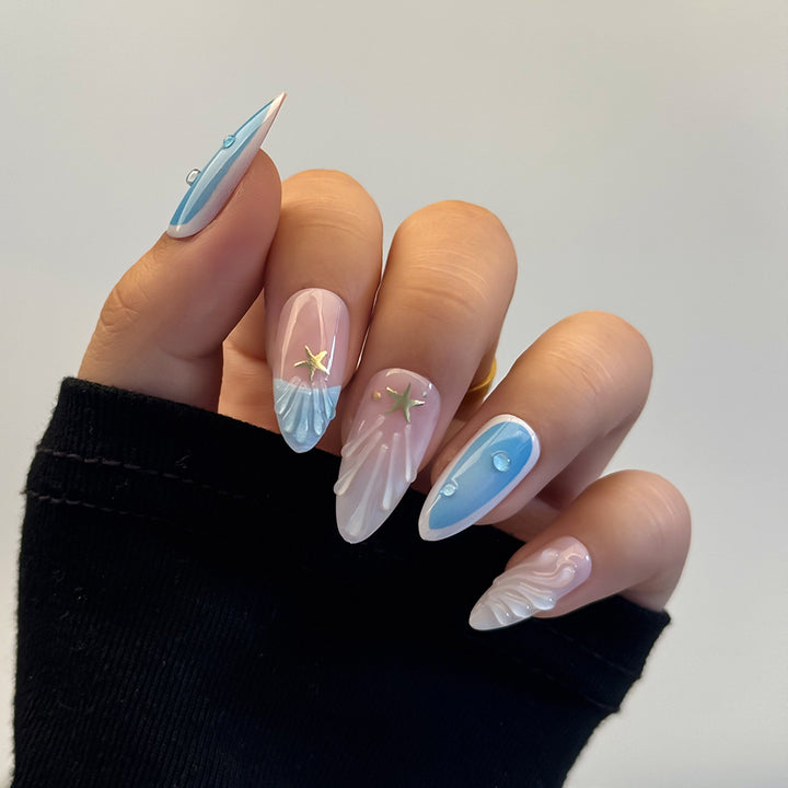 Decorative Press-On Nail Art Set Bowlift 1787294254