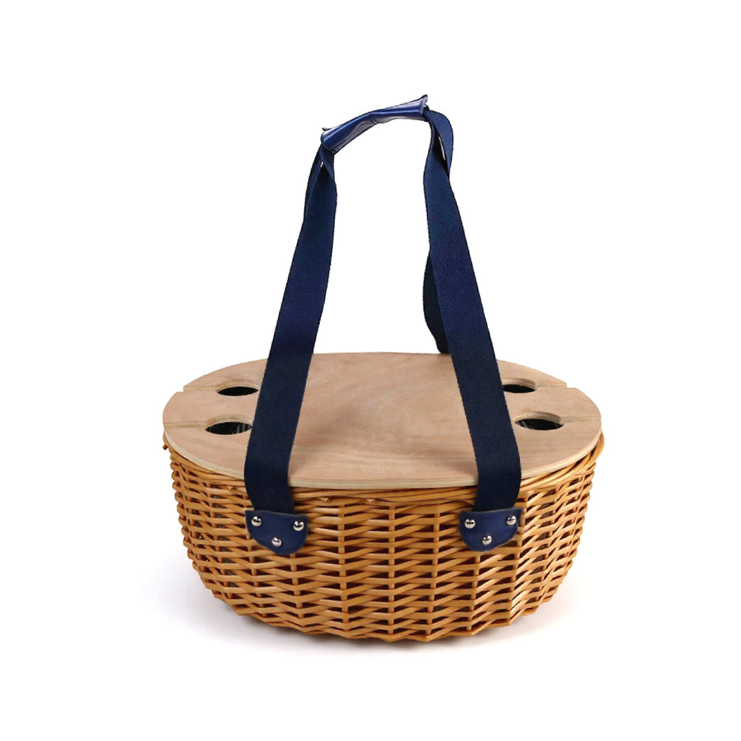 Women’s picnic basket with removable wooden lid and sturdy handles Bowlift