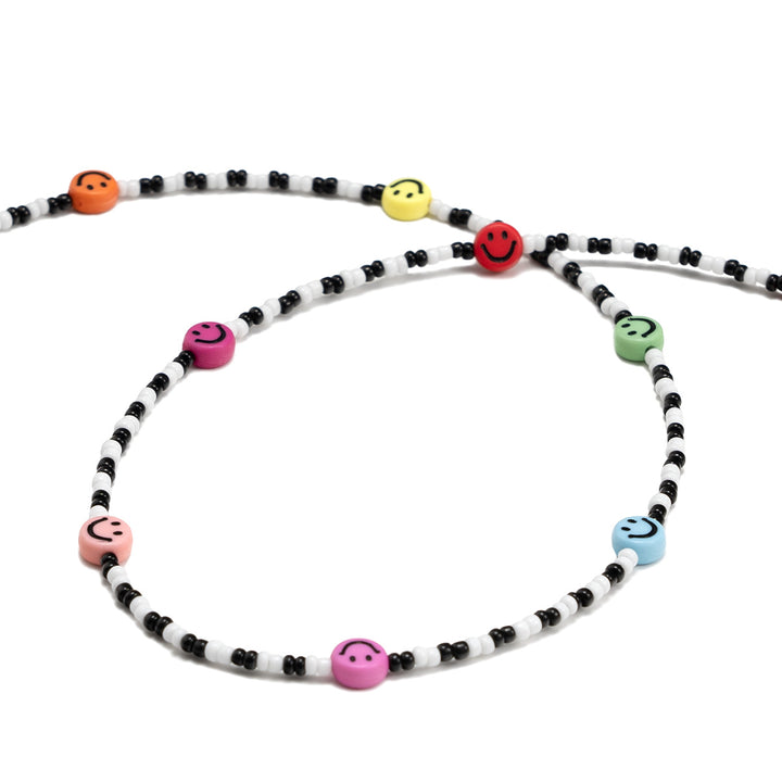 Colorful Smiley Beaded Eyewear Chain Bowlift