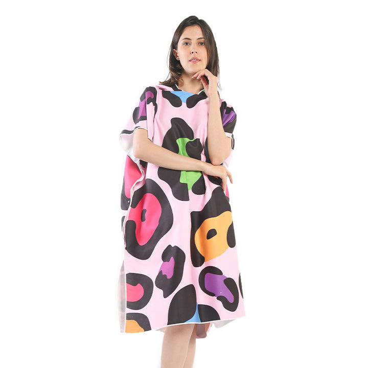 Beach dress with tropical print Bowlift