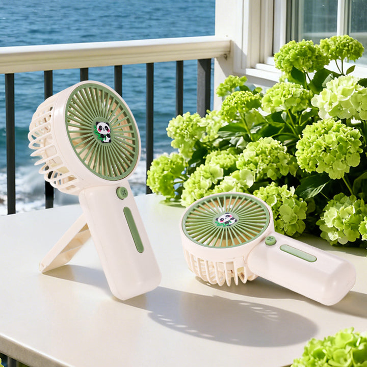 Women's Portable Mini Hand Fan in Creative Panda Design Bowlift