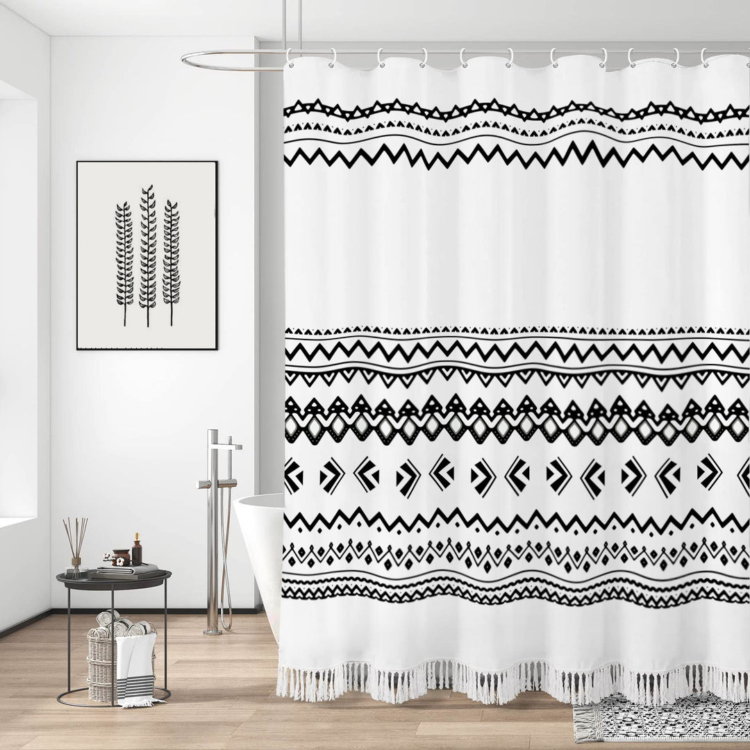 Artisan Stripe Shower Curtain Bowlift