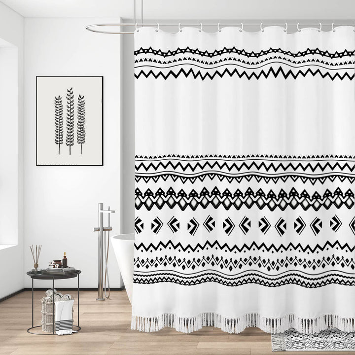 Artisan Stripe Shower Curtain Bowlift