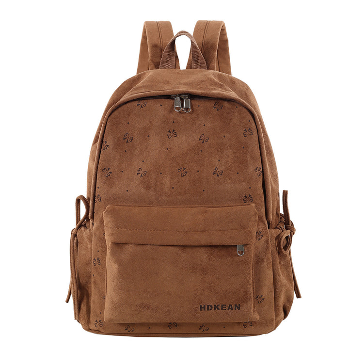 Cozy Plush School Backpack Bowlift