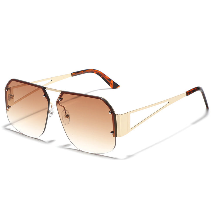 Women oversized sunglasses with distinctive frame and gentle gradient Bowlift