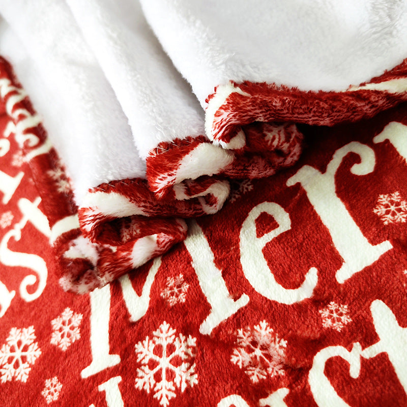 Women's Christmas blanket with festive tree and gift design Bowlift