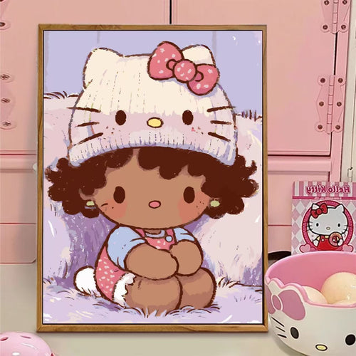 Cute Cartoon Character Canvas Art Bowlift