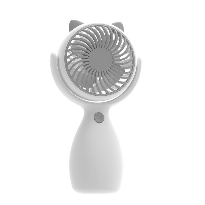 Unisex Portable Mini Hand Fan with Cat Ears and Rechargeable Battery Bowlift