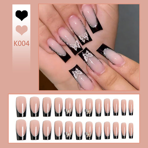 Glamorous artificial nails with detailed decorations Bowlift