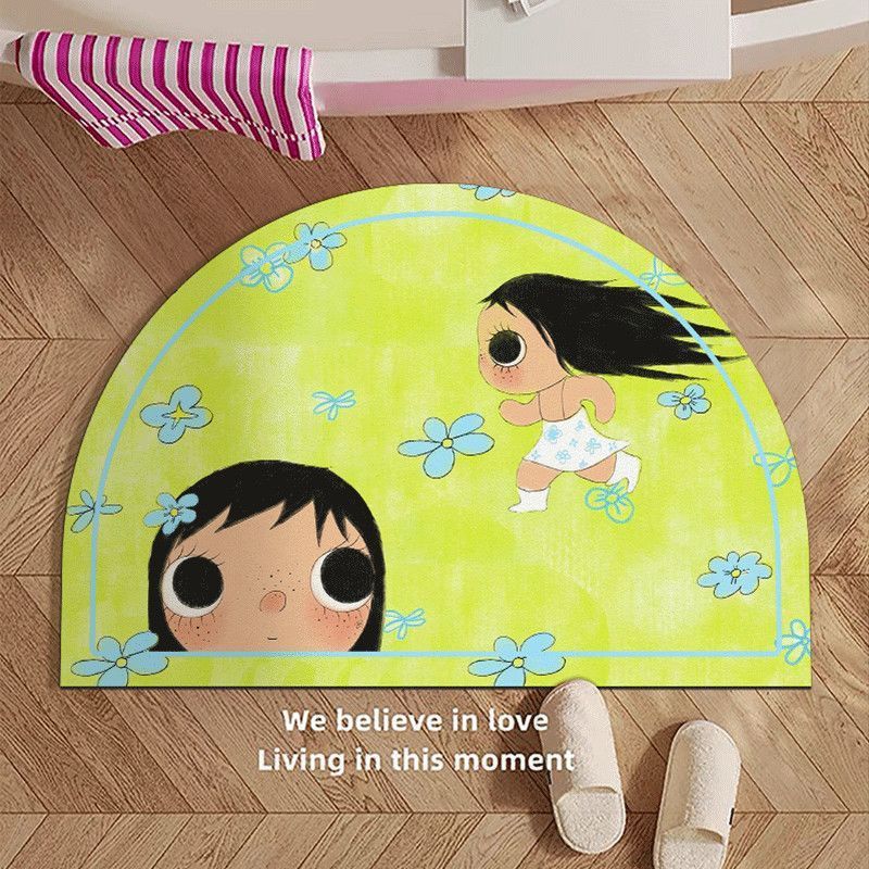 Cartoon-Themed Area Bath Mat Bowlift