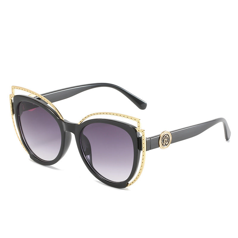 Luxury Decorative Cat-Eye Sunglasses Bowlift
