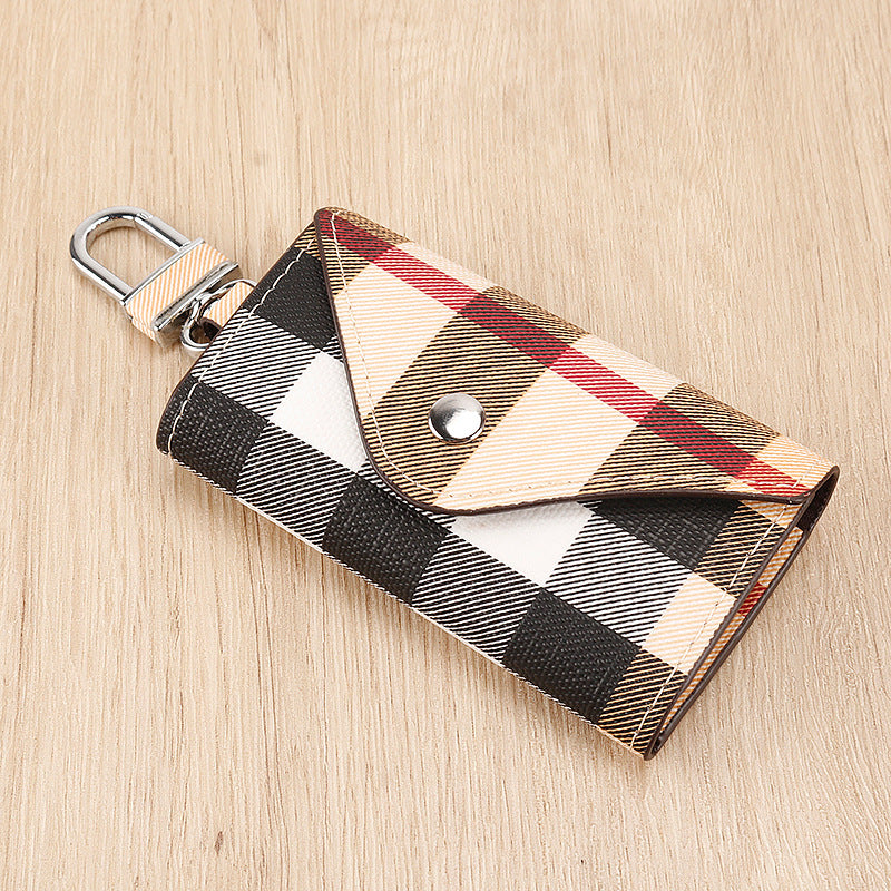 Elegant Plaid Pattern Card Case Bowlift