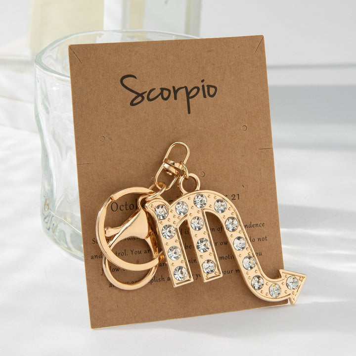 Keychain with Sparkling Bull Symbol Bowlift