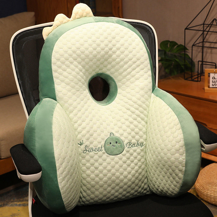 Ergonomic plush seat cushion with hole pattern Bowlift