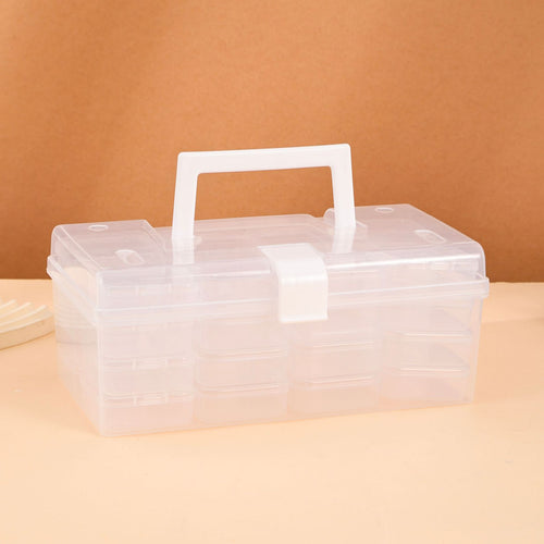 Multi-Sectional Craft Tool Storage Box Bowlift