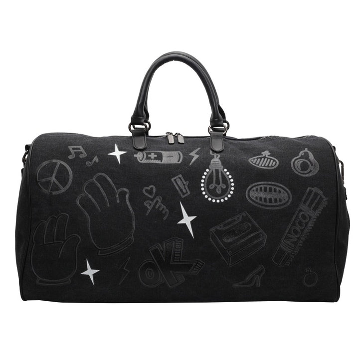 Travel bag with unique gray faux leather design Bowlift