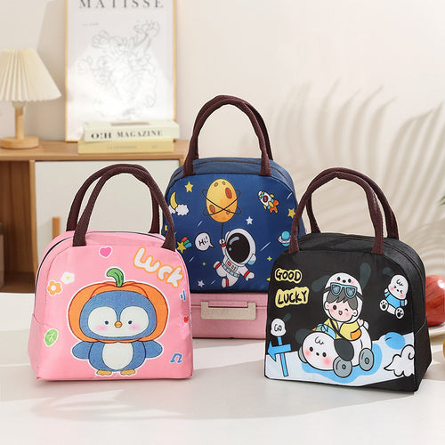 Cartoon-Themed Insulated Lunch Bag Bowlift