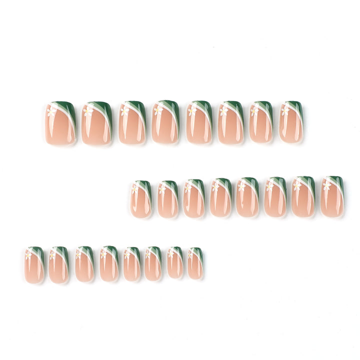 Artificial nails with floral design Bowlift