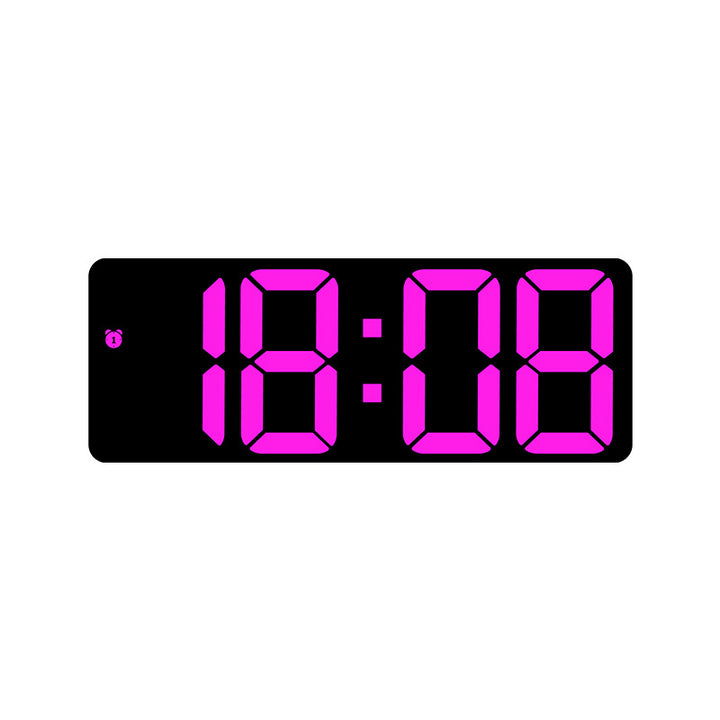 Digital LED clock with large display and colorful digits Bowlift