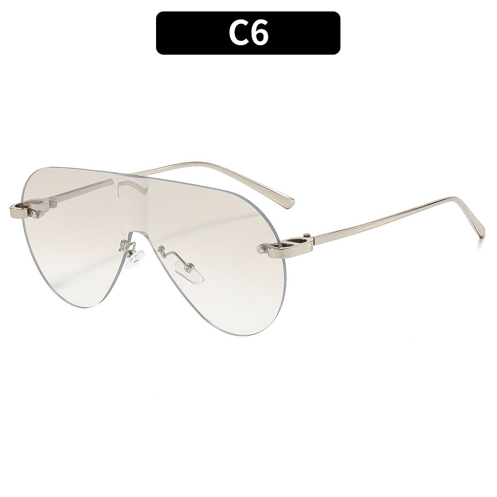 High-Performance Oversized Aviator Sunglasses