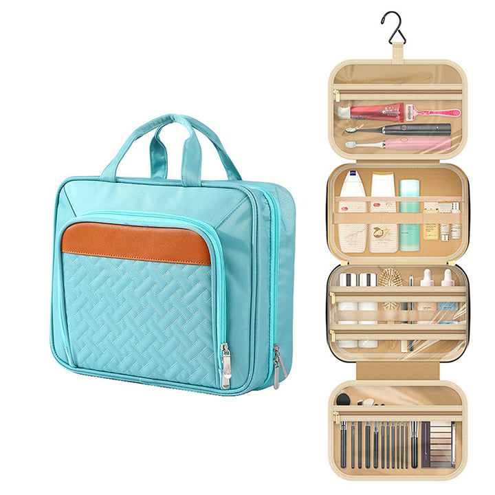 Cosmetic Organizer Bag with Intelligent Interior Layout Bowlift