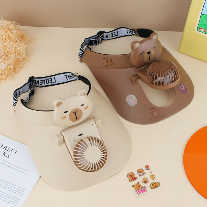 Ladies Portable USB Desk Fan with Cute Panda Design Bowlift