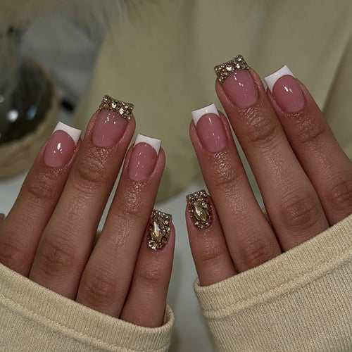Elegant Decorative Press-On Nail Art Bowlift