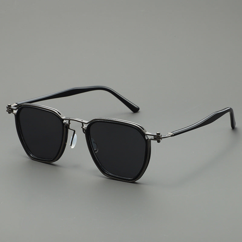 Men's Polarized Geometric Sunglasses Bowlift