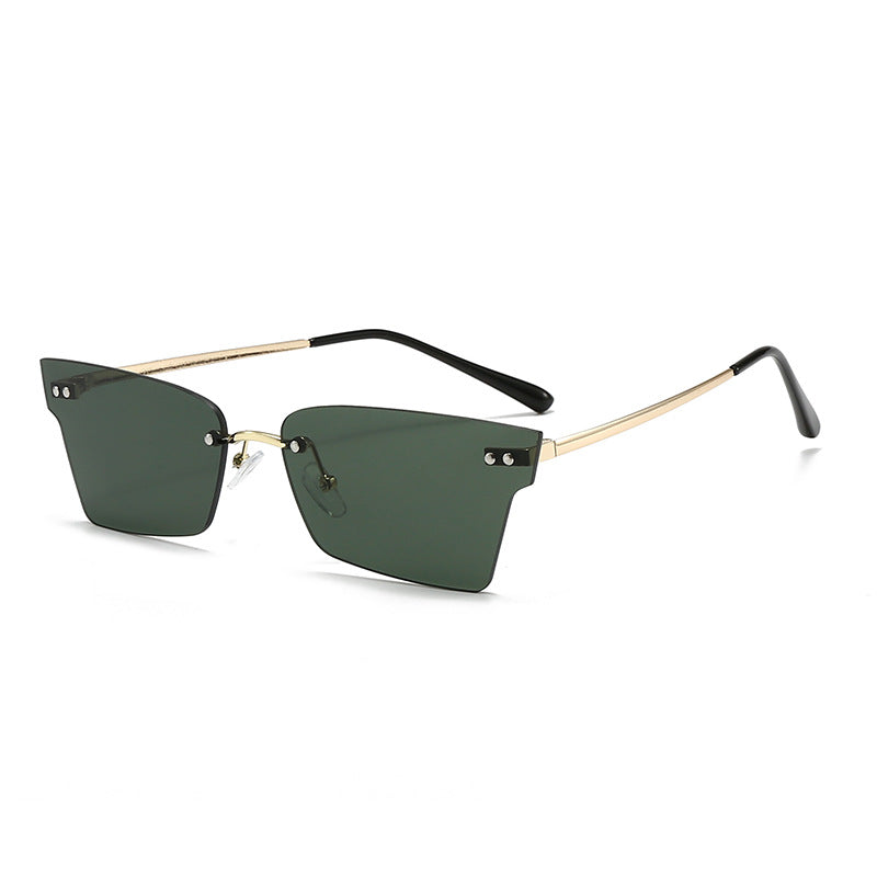 Ladies trendy geometric sunglasses with ultra-light frame Bowlift
