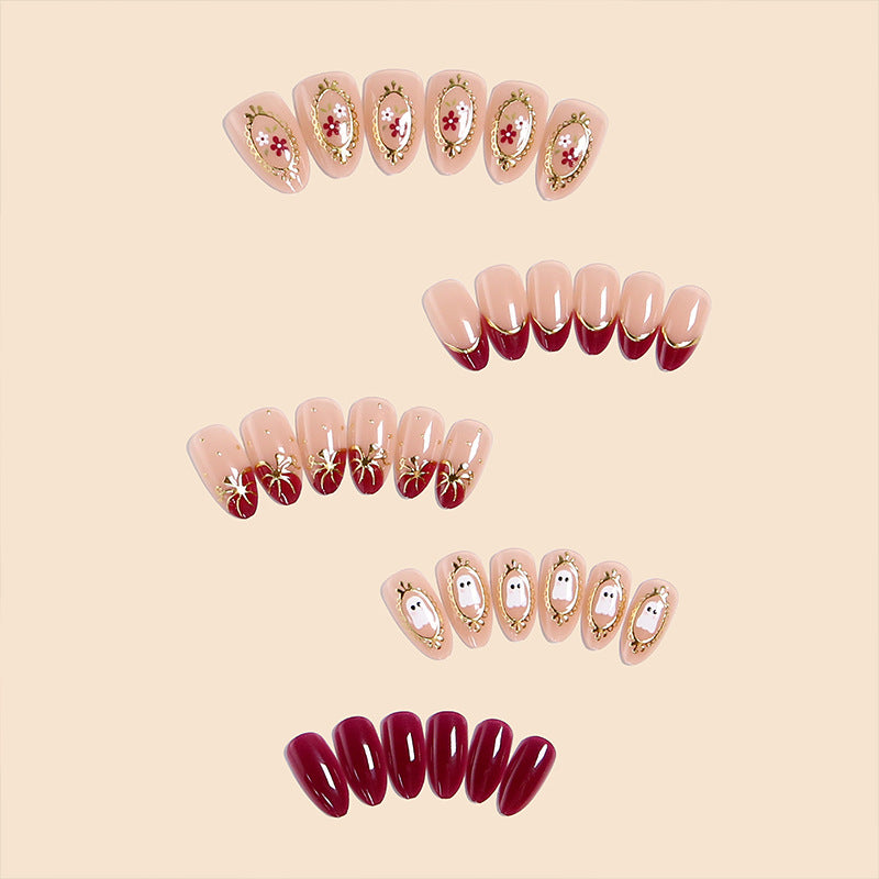 Artful nail tips with autumn design Bowlift