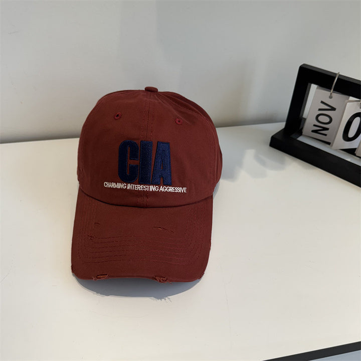 Men's Distressed Motivational Baseball Cap Bowlift