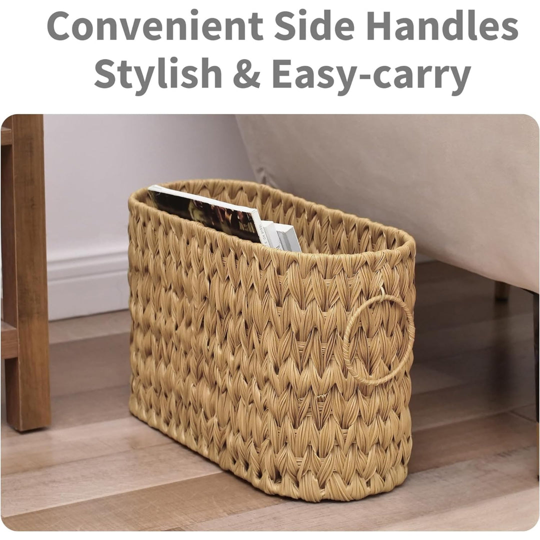 Handwoven Seagrass Storage Basket Bowlift