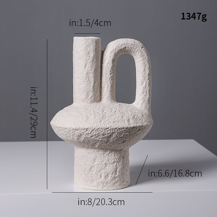 Abstract Shaped Decorative Ceramic Vase