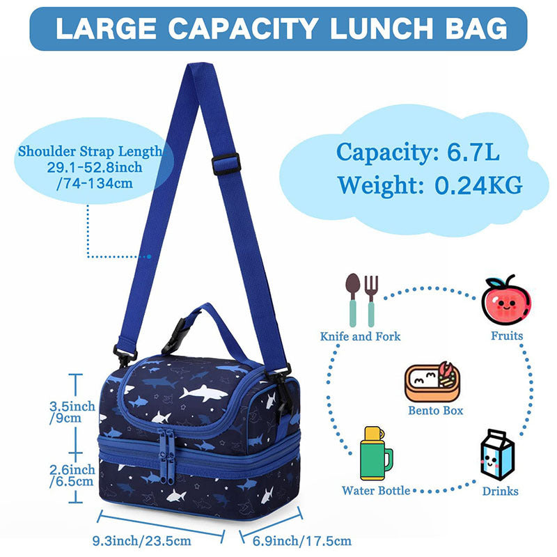 Women insulated cooler bag with double compartment design Bowlift