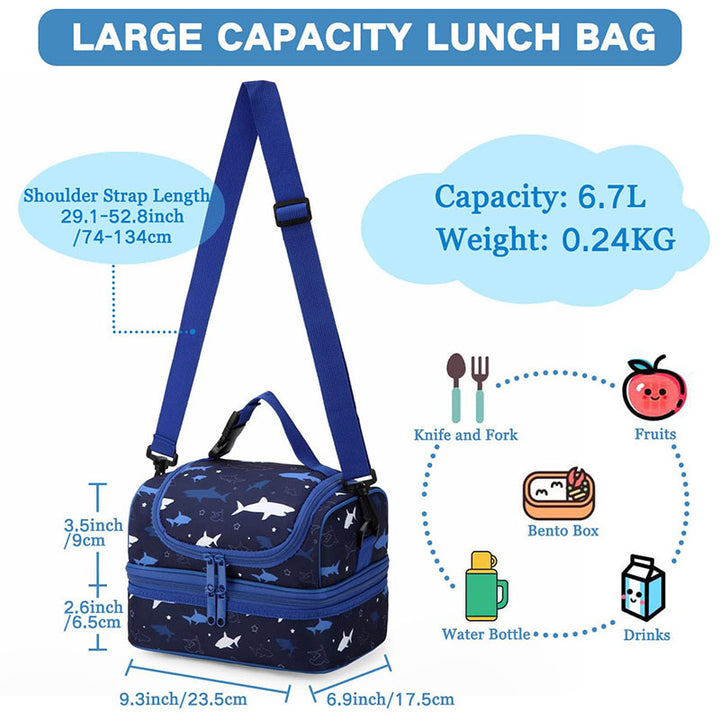 Women insulated cooler bag with double compartment design Bowlift