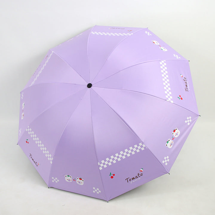 Women’s Folding Umbrella with Creative Animal Designs Bowlift