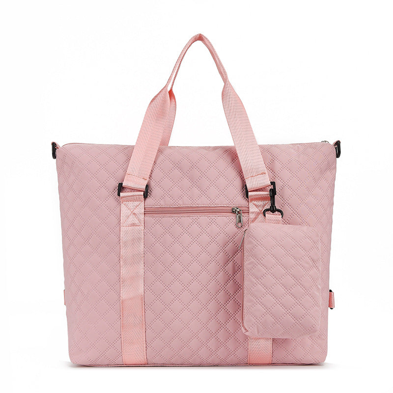 Multi-Functional Quilted Travel Duffle Bag Bowlift