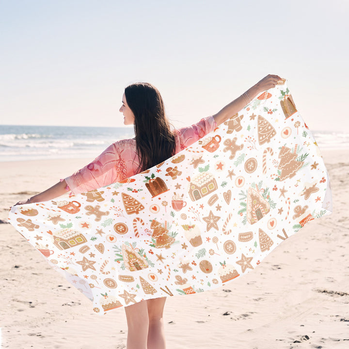 light beach towel with creative jellyfish design Bowlift