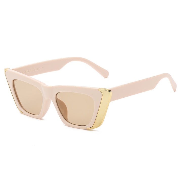 Women's fashionable sunglasses with square frame and luxurious inner lining Bowlift