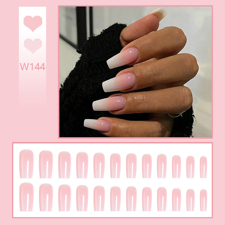 Artificial nail set in modern ombre design Bowlift