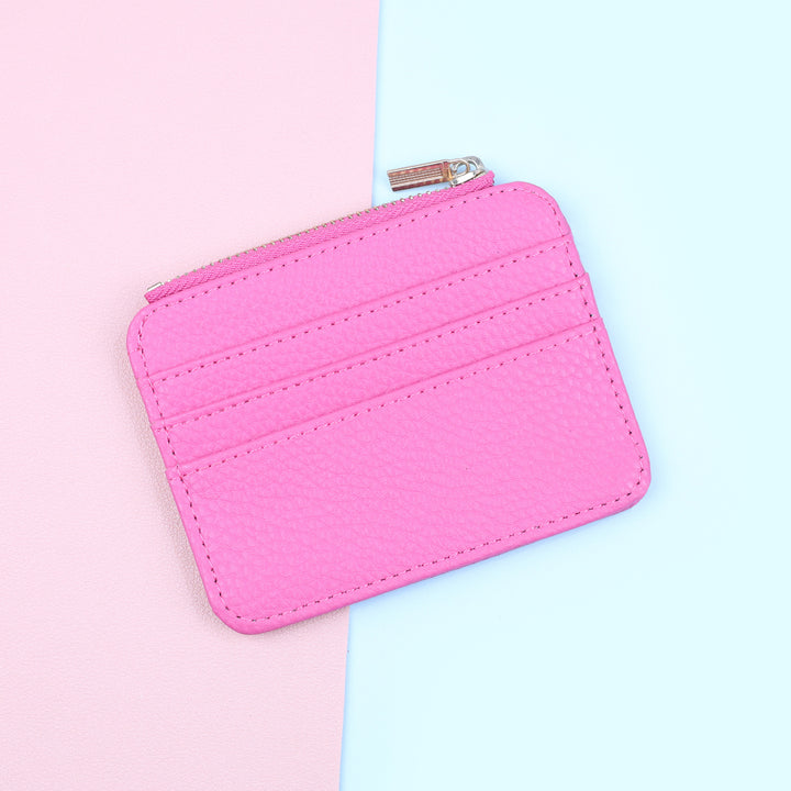 Leather Zippered Card Holder