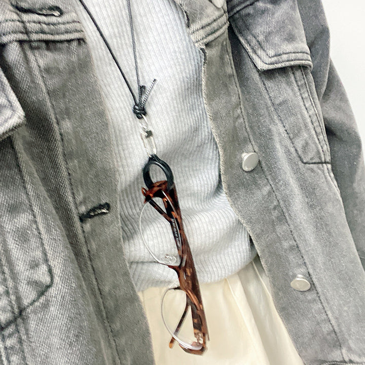 Fashionable Glasses Holder Chain Made of High-Quality Leather Bowlift
