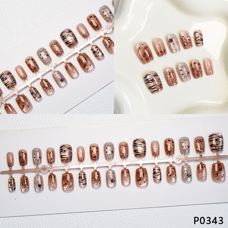 Playful Animal Print Press-On Nail Set Bowlift