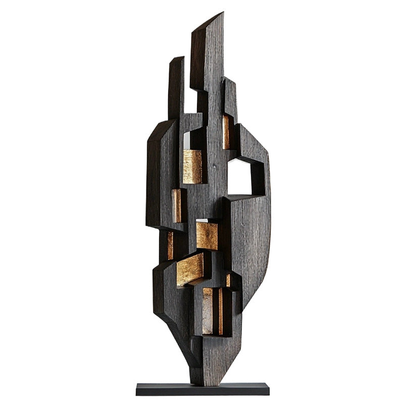 Abstract Wooden Decorative Sculpture