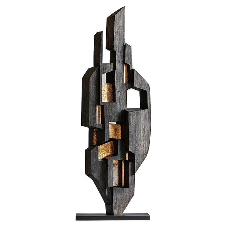 Abstract Decorative Wood Sculpture