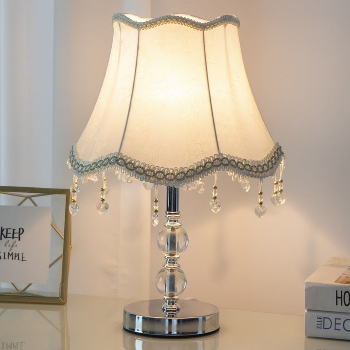 Crystal-Embellished Table Lamp